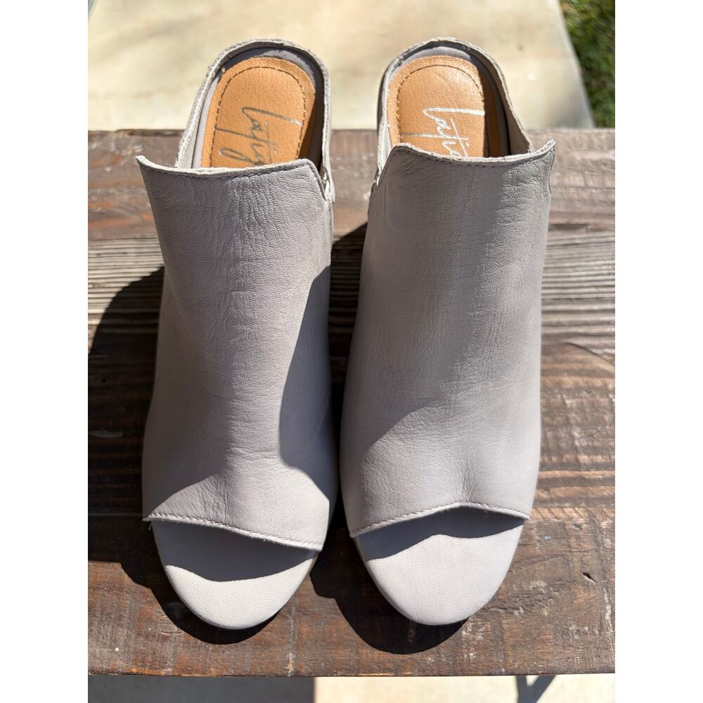 LATIGO 'Hallie" Peep-Toe Mule Mauve Size 7.5